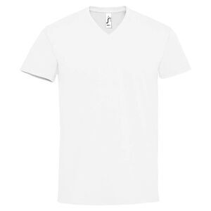 SOLS Mens Imperial V Neck / White